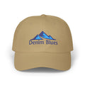 Denim Blues Mountain Cap — Embroidered Blue Mountain Logo Hat