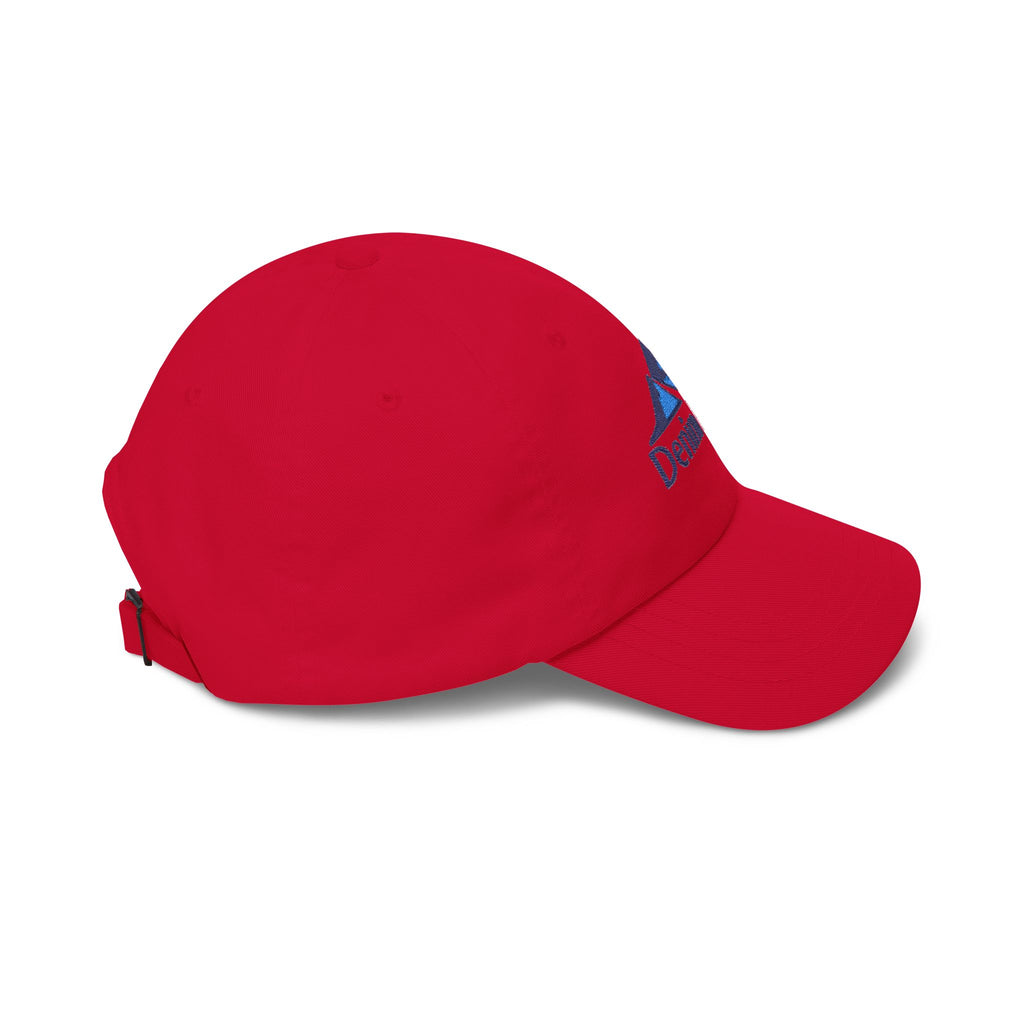 Denim Blues Mountain Cap — Embroidered Blue Mountain Logo Hat