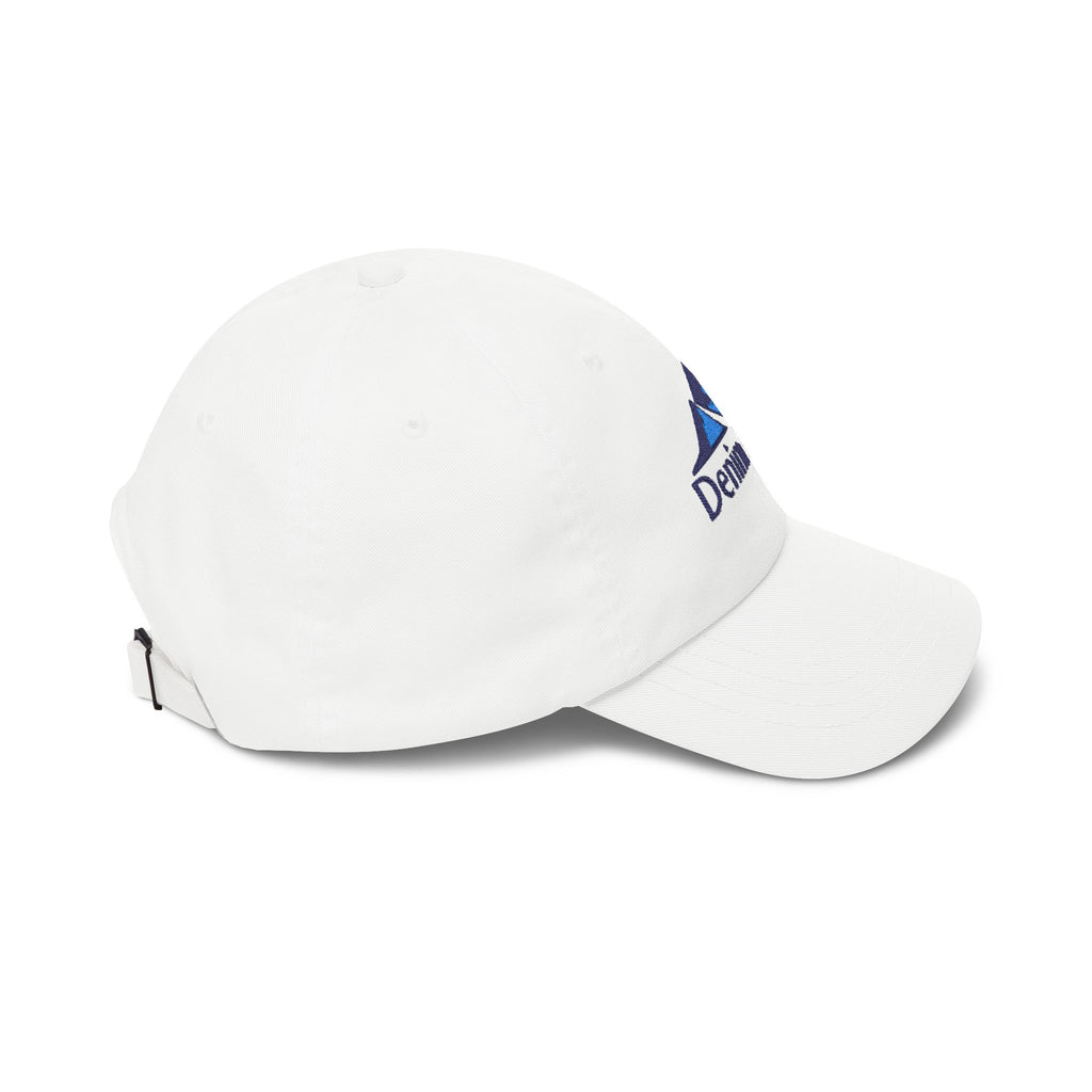 Denim Blues Mountain Cap — Embroidered Blue Mountain Logo Hat