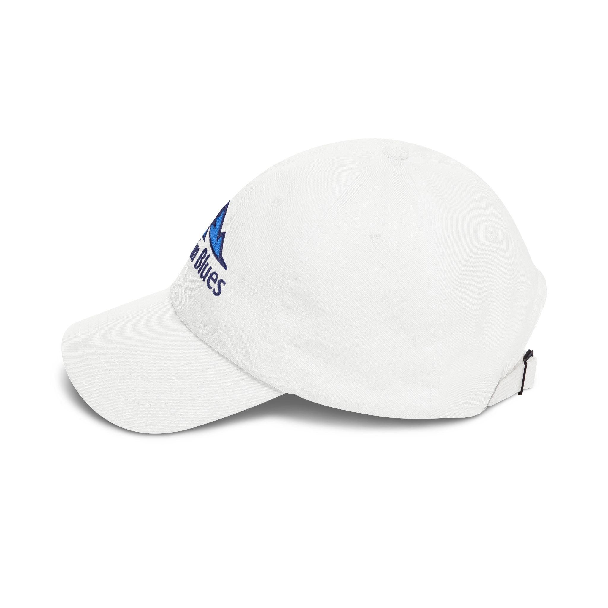 Denim Blues Mountain Cap — Embroidered Blue Mountain Logo Hat