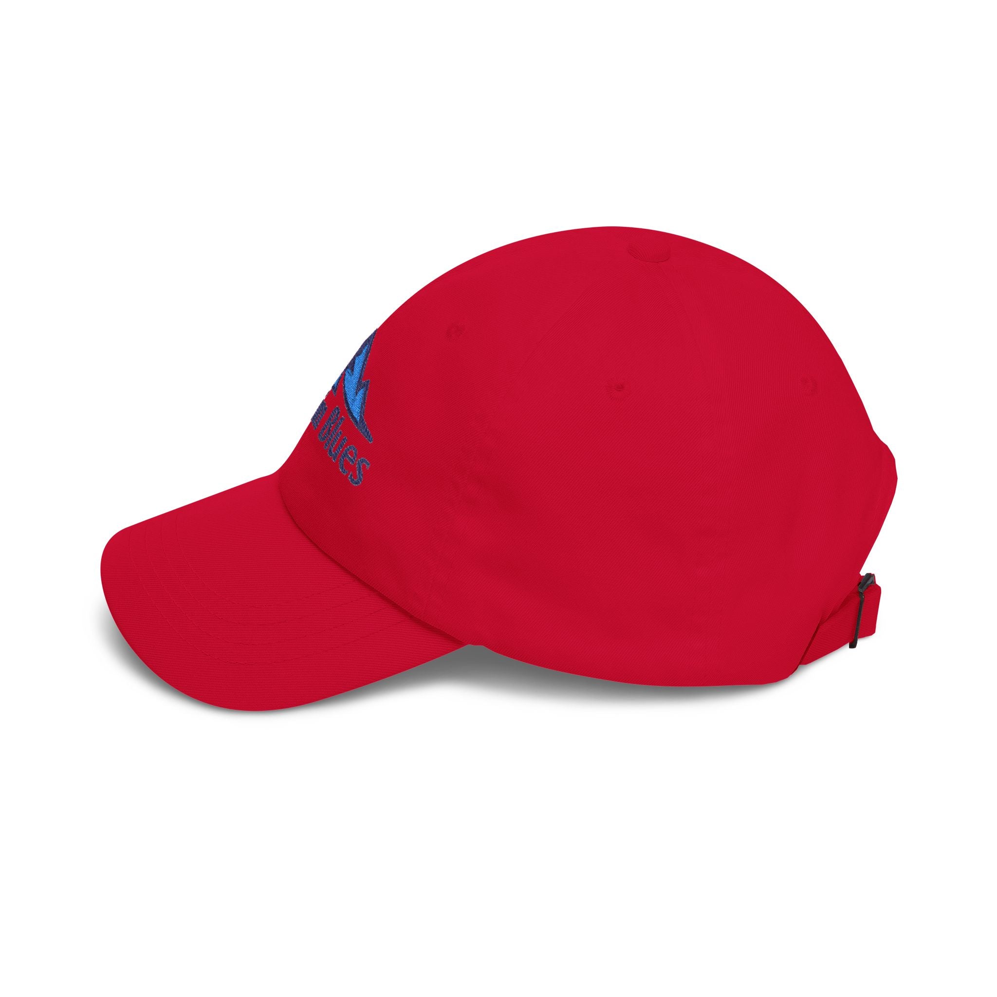 Denim Blues Mountain Cap — Embroidered Blue Mountain Logo Hat