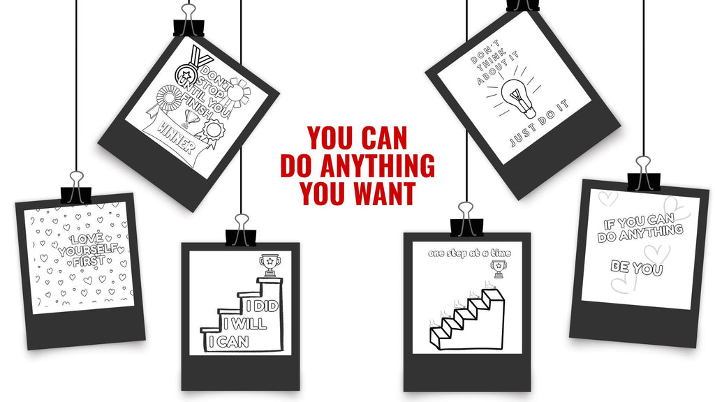 Motivational Quotes Coloring Book: Self-Healing Inspiration (Digital Download)