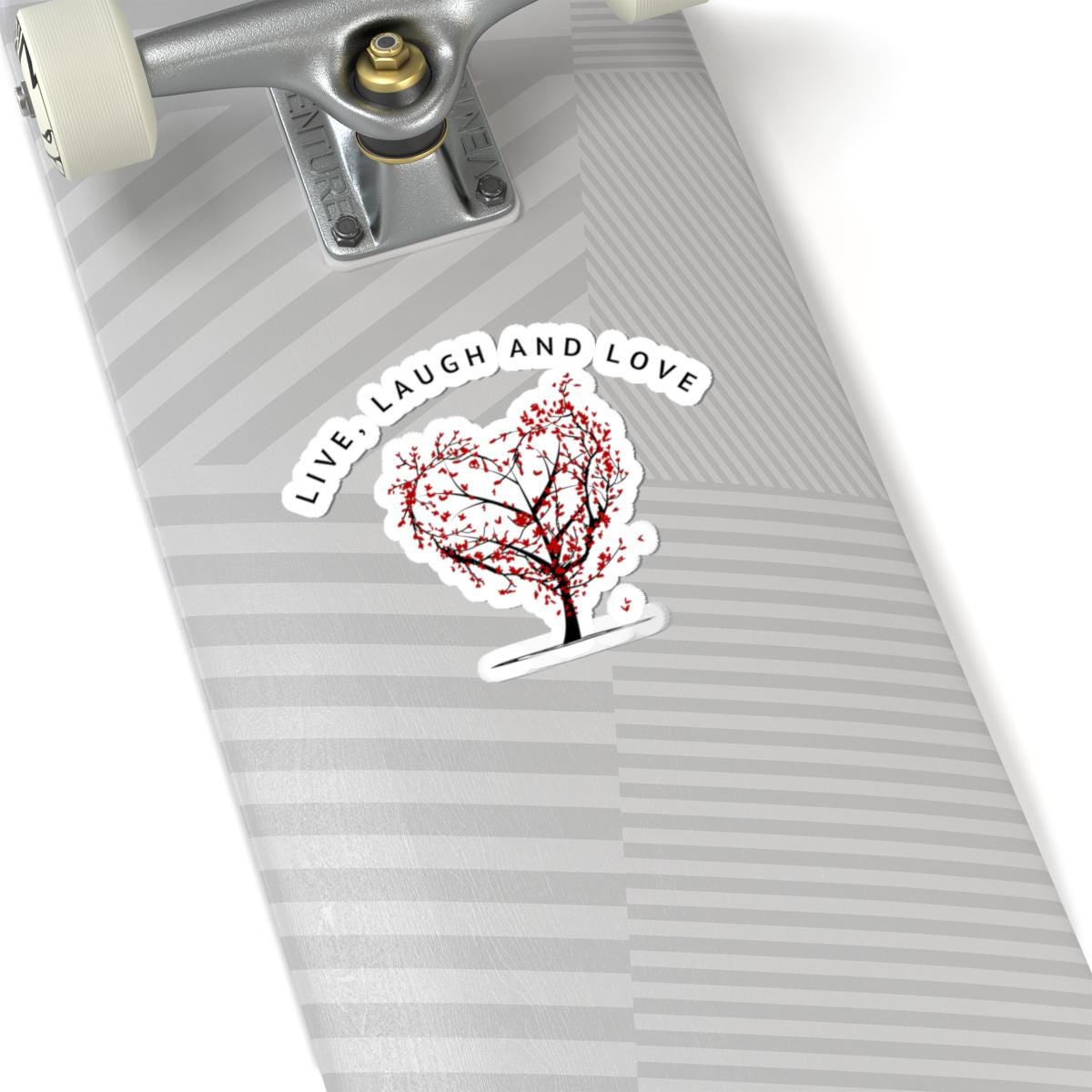 Heart Tree Sticker | Live Laugh Love Vinyl Decal (Kiss-Cut)
