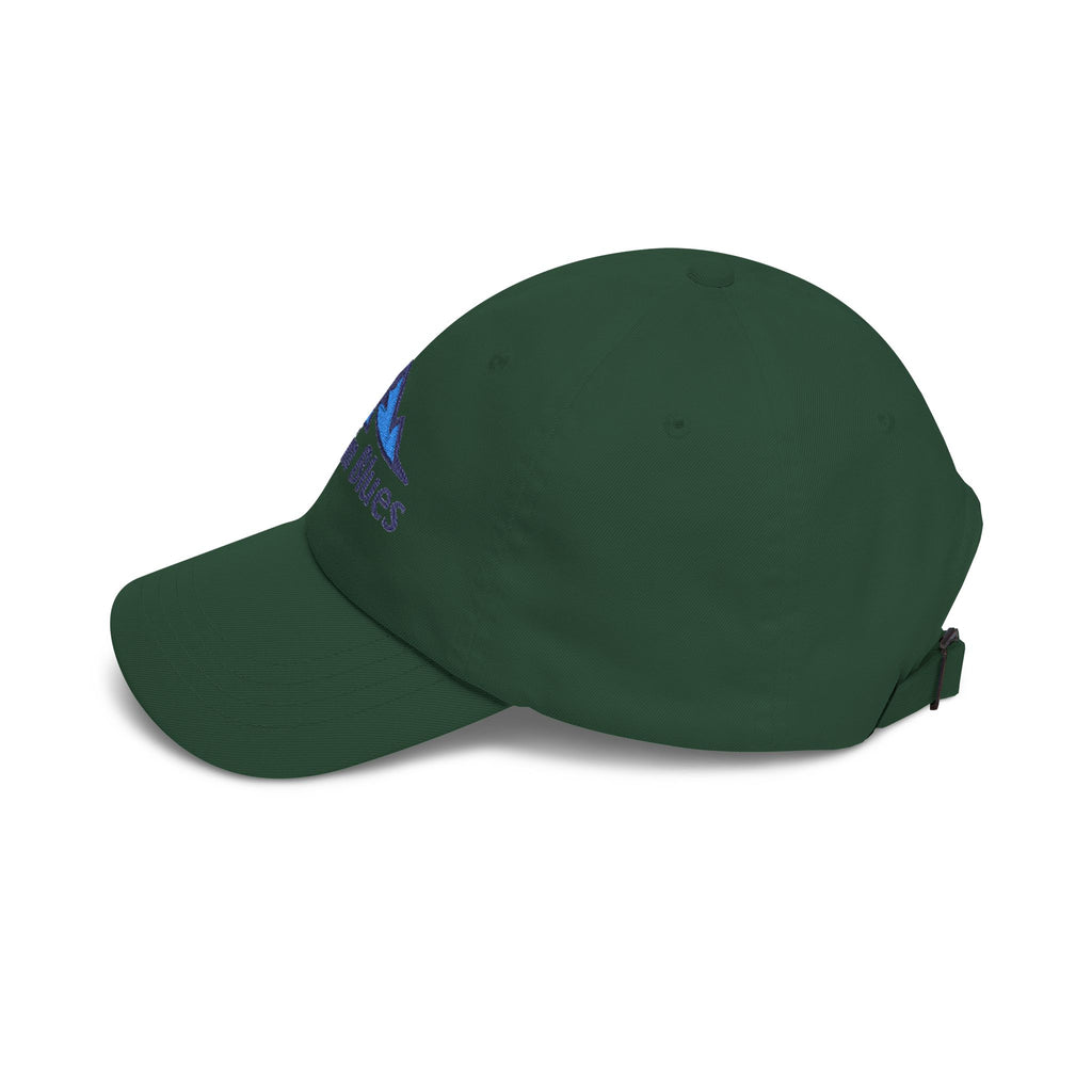 Denim Blues Mountain Cap — Embroidered Blue Mountain Logo Hat