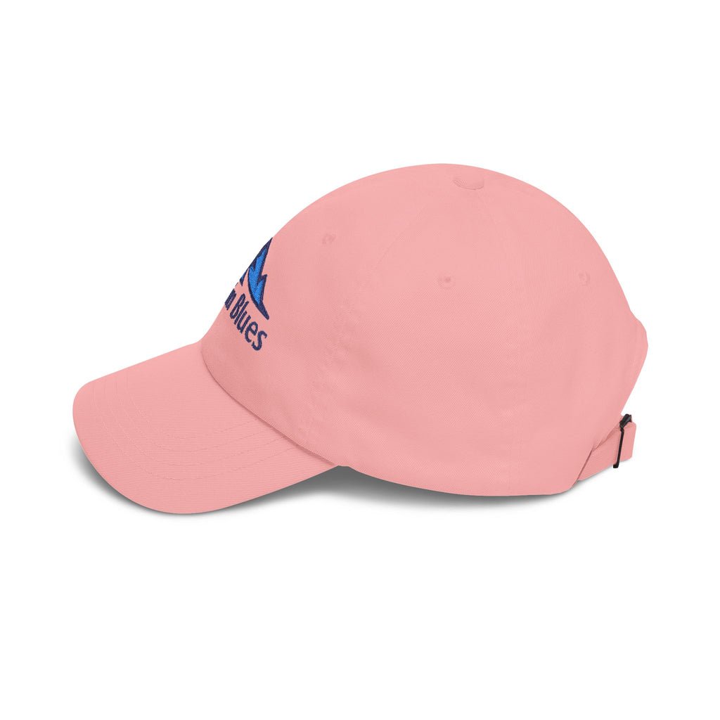 Denim Blues Mountain Cap — Embroidered Blue Mountain Logo Hat