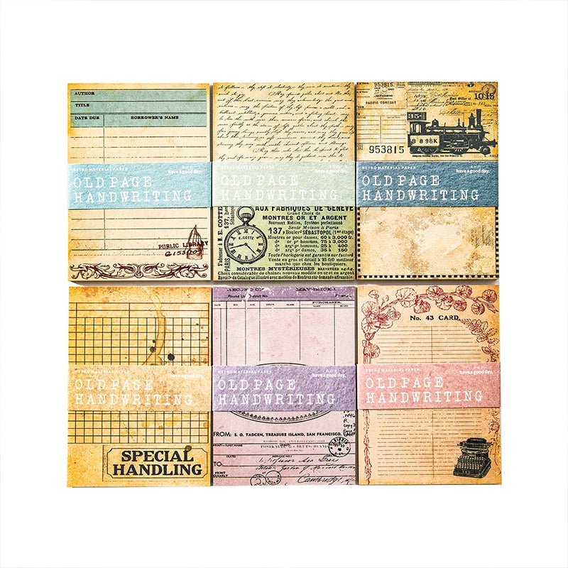 Journal GO 30pages Classic Collection Vintage Journaling Book Retro Note Scrapbook Old Memories Material Book Notebook Sationery