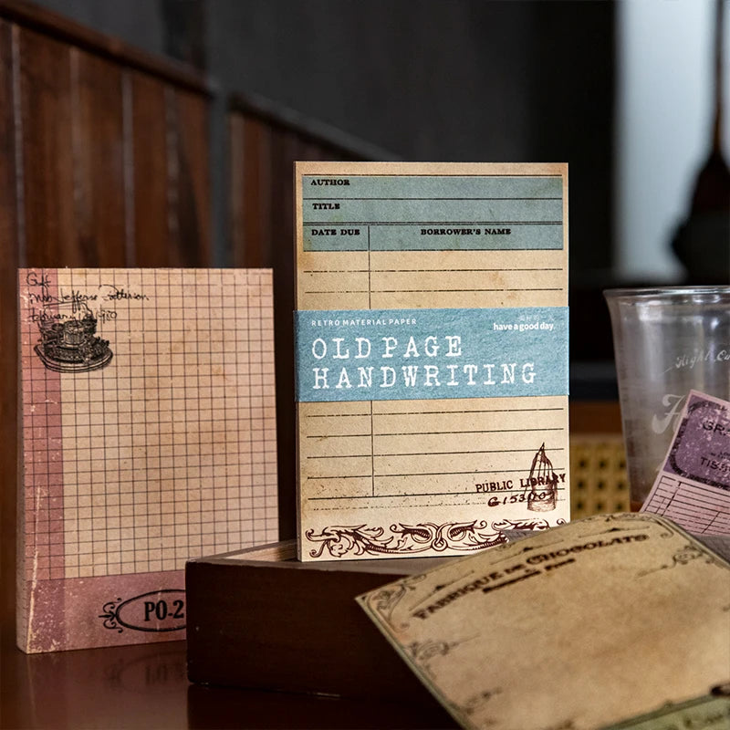 Journal GO 30pages Classic Collection Vintage Journaling Book Retro Note Scrapbook Old Memories Material Book Notebook Sationery