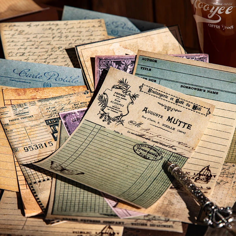Journal GO 30pages Classic Collection Vintage Journaling Book Retro Note Scrapbook Old Memories Material Book Notebook Sationery