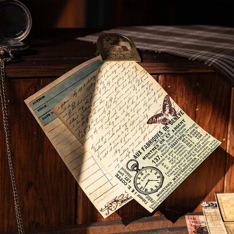 Journal GO 30pages Classic Collection Vintage Journaling Book Retro Note Scrapbook Old Memories Material Book Notebook Sationery