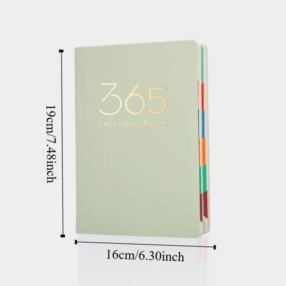 Goals Organizer 320 Sheets A5 Journal Textured PU Pen Loop Daily Journal Elastic Bond Monthly Index Daily Planner Workplace