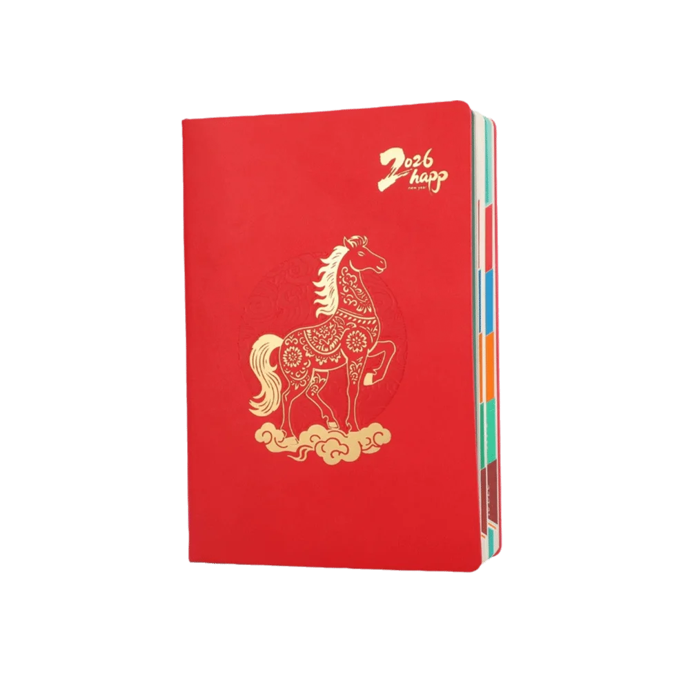 Goals Organizer 320 Sheets A5 Journal Textured PU Pen Loop Daily Journal Elastic Bond Monthly Index Daily Planner Workplace