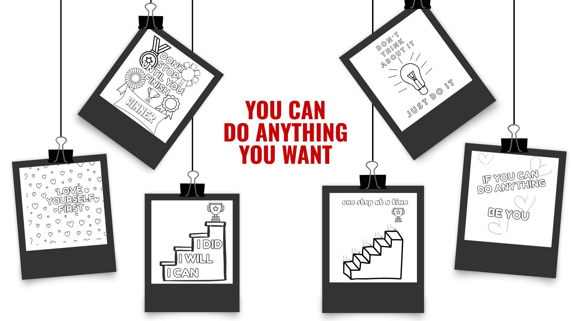 Motivational Quotes Coloring Book: Self-Healing Inspiration (Digital Download)
