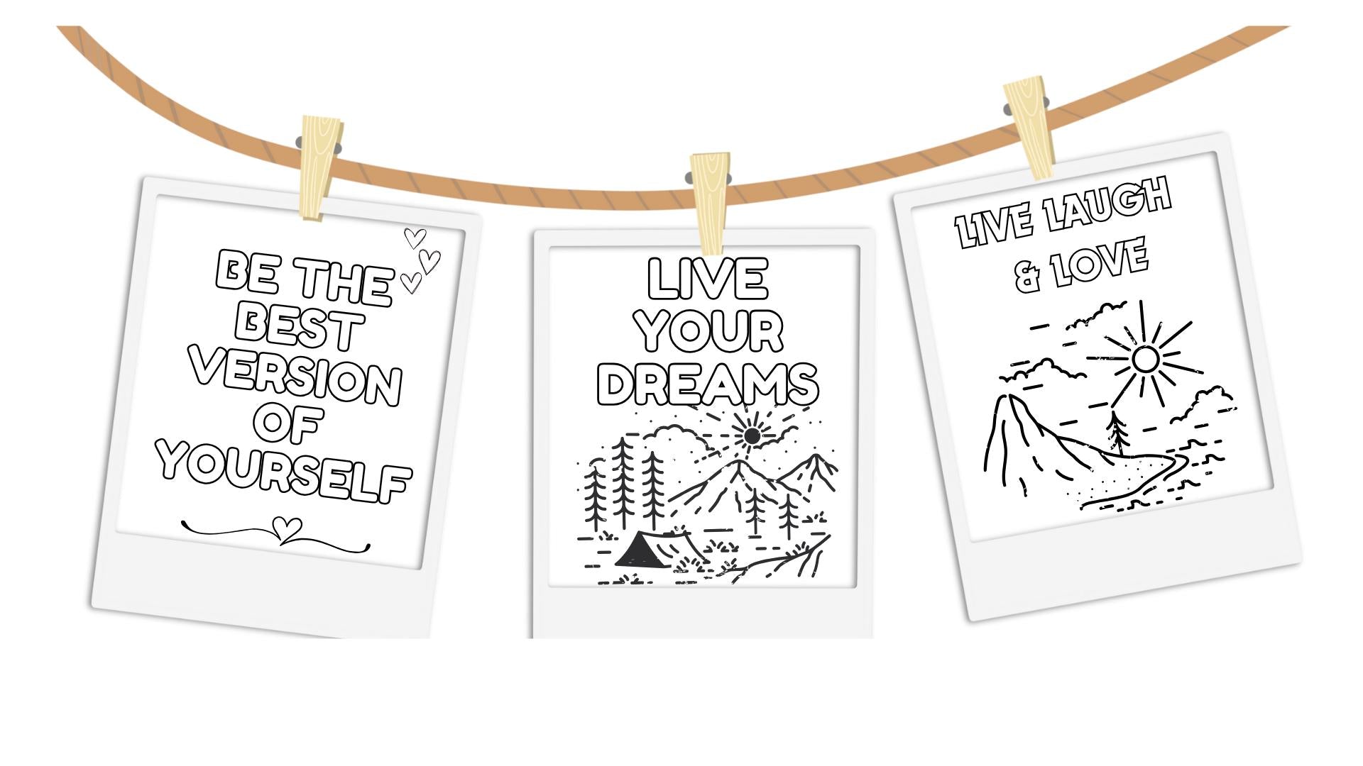 Motivational Quotes Coloring Book: Self-Healing Inspiration (Digital Download)