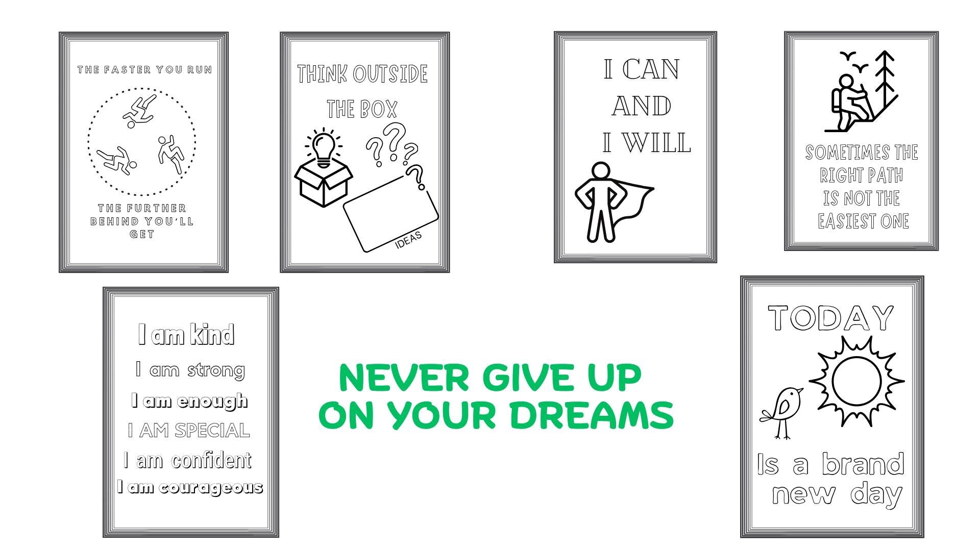 Motivational Quotes Coloring Book: Self-Healing Inspiration (Digital Download)