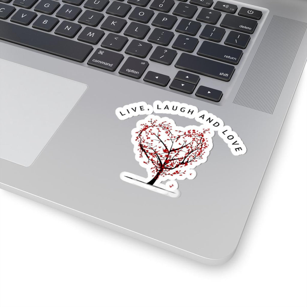 Heart Tree Sticker | Live Laugh Love Vinyl Decal (Kiss-Cut)